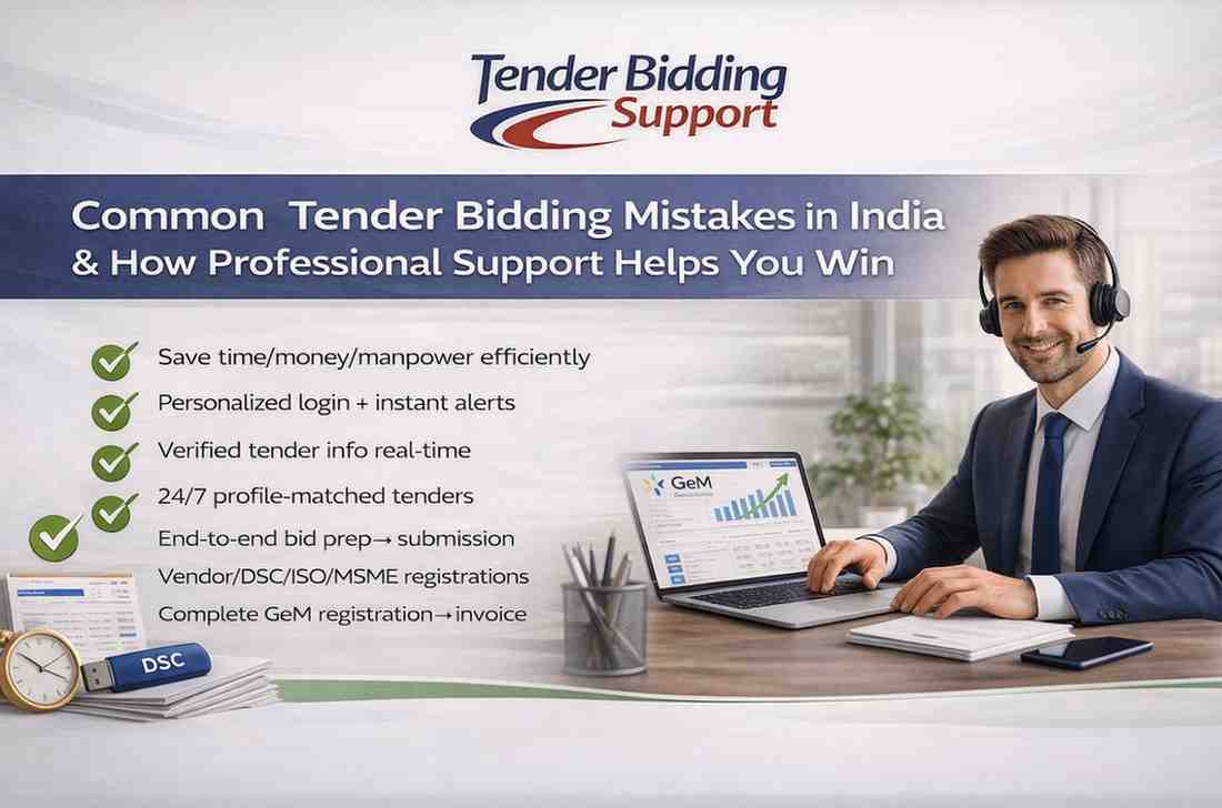 Common Tender Bidding Mistakes in India & How Professional Support Helps You Win